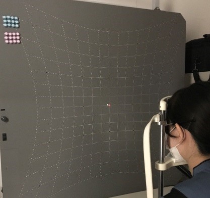 写真:眼位・眼球運動検査