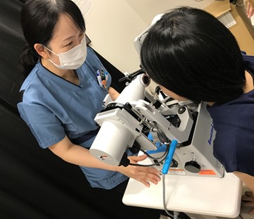 写真:両眼視・網膜対応検査