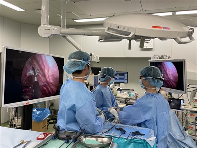 写真:呼吸器外科治療風景